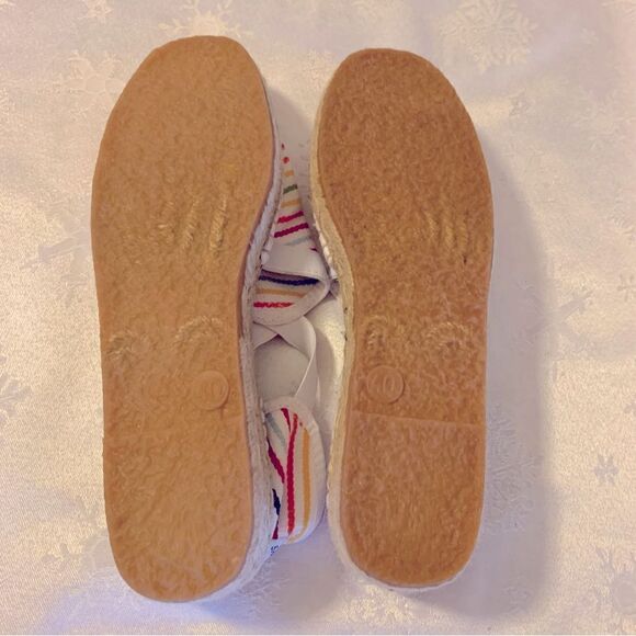 Saint James Espadrilles Boat Shoes Rainbow Nautical Sz 9 NWOT Gorgeous - Picture 8 of 8